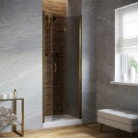 Душевая дверь Vegas Glass GPS LUX 75 05 07 R 75 см R, профиль бронза, стекло графитовое