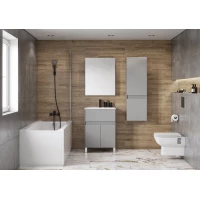 Комплект мебели туманный серый 60 см Акватон Форест 1A278201FR4D0 + 1WH501606 + 1A278502LH010