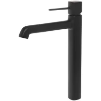 Смеситель для раковины Orange Karl M05-121b без донного клапана, черный матовый