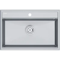 Кухонная мойка Paulmark Stepia PM117551-GRM 75x51 см, серый металлик