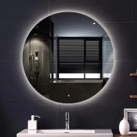 Зеркало Ceruttispa Бьелла CT9543 60x60 см, с LED-подсветкой, сенсорным выключателем, диммером