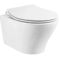 Унитаз подвесной BelBagno Acqua BB340CHR безободковый, белый