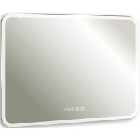 Зеркало Silver Mirrors Стив LED-00002321 120x80 см, с LED-подсветкой, сенсорным выключателем, диммером, антизапотеванием, часами