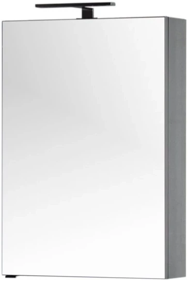 Зеркальный шкаф 60х85 см серый антрацит Aquanet Алвита 00183989 - фото 3