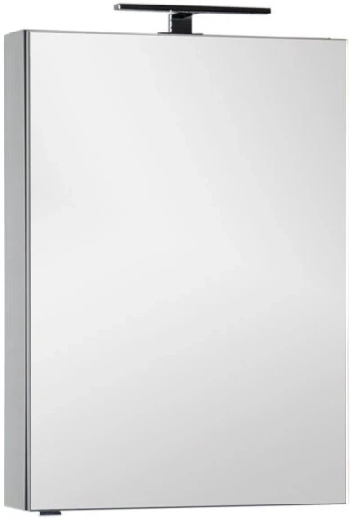 Зеркальный шкаф 60x85 см серый антрацит Aquanet Алвита 00183989 зеркальный шкаф aquanet алвита 60 серый 277540