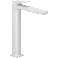 Смеситель для раковины Kludi Decus 542985375 без донного клапана, белый матовый