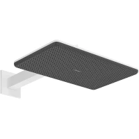 Верхний душ Hansgrohe Raindance Alive Q 24550700 340x210 мм, 2 режима, с кронштейном, белый матовый