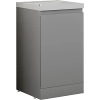 Тумба под раковину Style Line Батлер СС-00002489 49,5 см R, напольная, светло-серый матовый