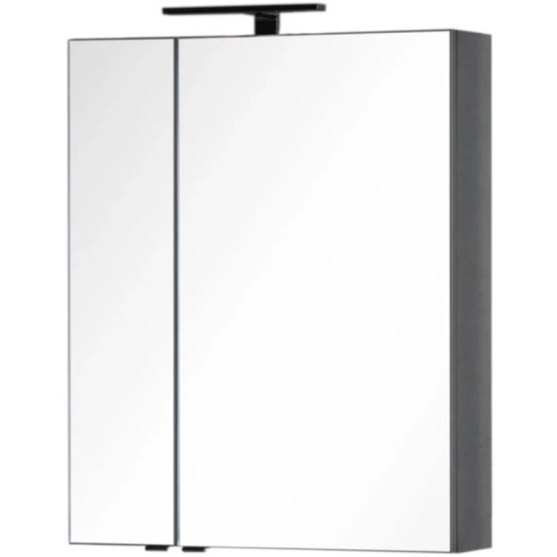 Зеркальный шкаф 69,8x85 см серый антрацит Aquanet Эвора 00184025