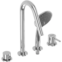 Смеситель на борт ванны Cezares Leaf LEAF-BVDM4-L-01