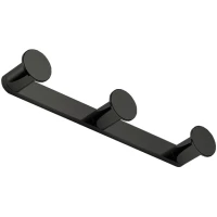 Планка с крючками Colombo Design Mini CD117.GM для ванны, графит матовый