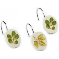 Набор из 12 крючков для шторки Avanti Foliage Garden 13670G