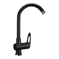 Смеситель для кухни Ulgran черный U-006-308