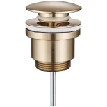 Изображение товара донный клапан для раковины raglo r600.01.03 универсальный, золотой матовый