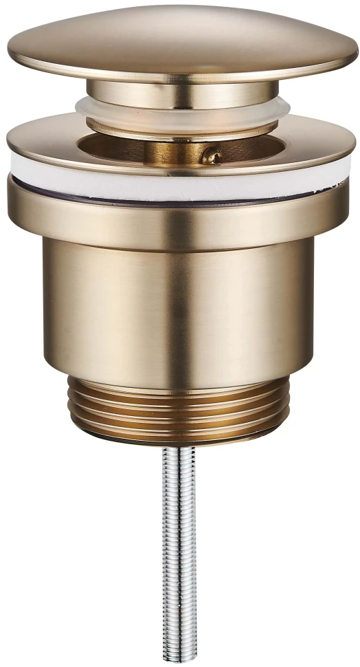 Донный клапан для раковины Raglo R600.01.03 универсальный, золотой матовый - фото 1