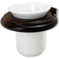 Стакан для зубных щеток Stil Haus Minerva M10(08-33) настенный, хром/орех