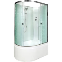 Душевая кабина 110x80x208 см Deto EM4511RN матовое с прозрачным узором