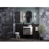 Комплект мебели грей/дуб ойстер 55 см Акватон Оливия 1A254201OLUG0 + 1WH501620 + 1A256402A1010