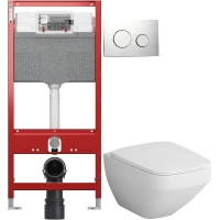 Комплект подвесной унитаз Am.Pm Inspire 2.0 C50A1700SC + система инсталляции Tece 9300302 + 9240921