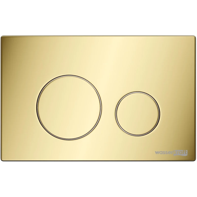 Кнопка смыва WasserKRAFT PG02 для инсталляции, золотой