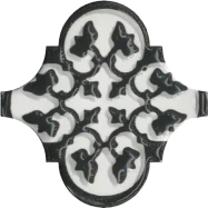 Керамическая плитка Kerama Marazzi Декор Арабески глянцевый орнамент 6,5x6,5 OS\A26\65000