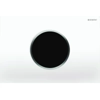 Кнопка смыва Geberit Sigma 10 115.908.KL.1 для инсталляции, бесконтактная, питание от батареи 3 В, белый/матовый хром