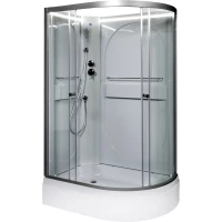 Душевая кабина 120x80x200 см Deto L520LNLED прозрачное