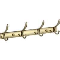 Планка с крючками Savol S-00114B для ванны, золотой