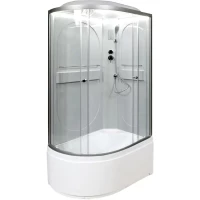 Душевая кабина 120x80x215 см Deto L620RLED прозрачное