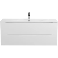 Тумба под раковину BelBagno Marino Bianco Lucido MARINO-CER-N-1200-2C-SO-BL-P 119,6 см, подвесная, белый глянец