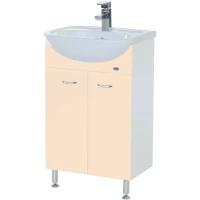 Тумба бежевый глянец/белый глянец 49 см Bellezza Уют 4635006240073