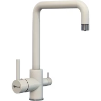 Смеситель для кухни Uperwood UPD-004-06 с подключением к фильтру, вороненая сталь/туман