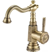 Смеситель для раковины Zorg Antic A 310U-BR бронза
