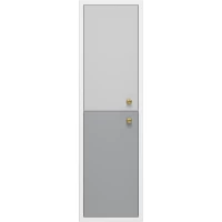 Пенал Brevita 50 Shades of Grey Анастейша Ана-05035-01-01Л подвесной L, белый матовый/светло-серый матовый/темно-серый матовый