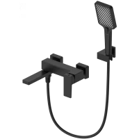 Смеситель для ванны Wonzon & Woghand Cube 2.0 WW-88037068-MB с душевым гарнитуром, черный матовый