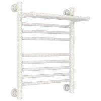 Полотенцесушитель водяной 500x400 античное белое золото Сунержа Богема с полкой+ 10-0223-5040