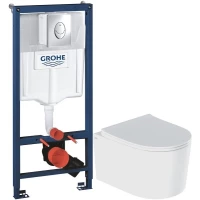 Комплект подвесной унитаз IDDIS Stone STORDSEI25 + система инсталляции Grohe 38721001