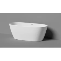 Ванна из литьевого мрамора Salini Lofo Solid Surface UM12122 169,7x80,5 см, отдельностоящая, белый матовый