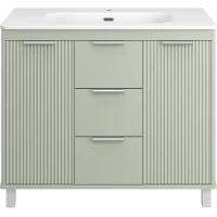 Тумба под раковину Brevita Risacca RIS-06100-0842Я 101 см, напольная, фисташковый матовый