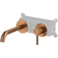 Смеситель для раковины Whitecross Y Y1225CPB встраиваемый, без донного клапана, медь матовая