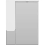 Изображение товара зеркальный шкаф misty чегет п-чег-02075-01л 74x100,1 см l, с подсветкой, выключателем, белый глянец