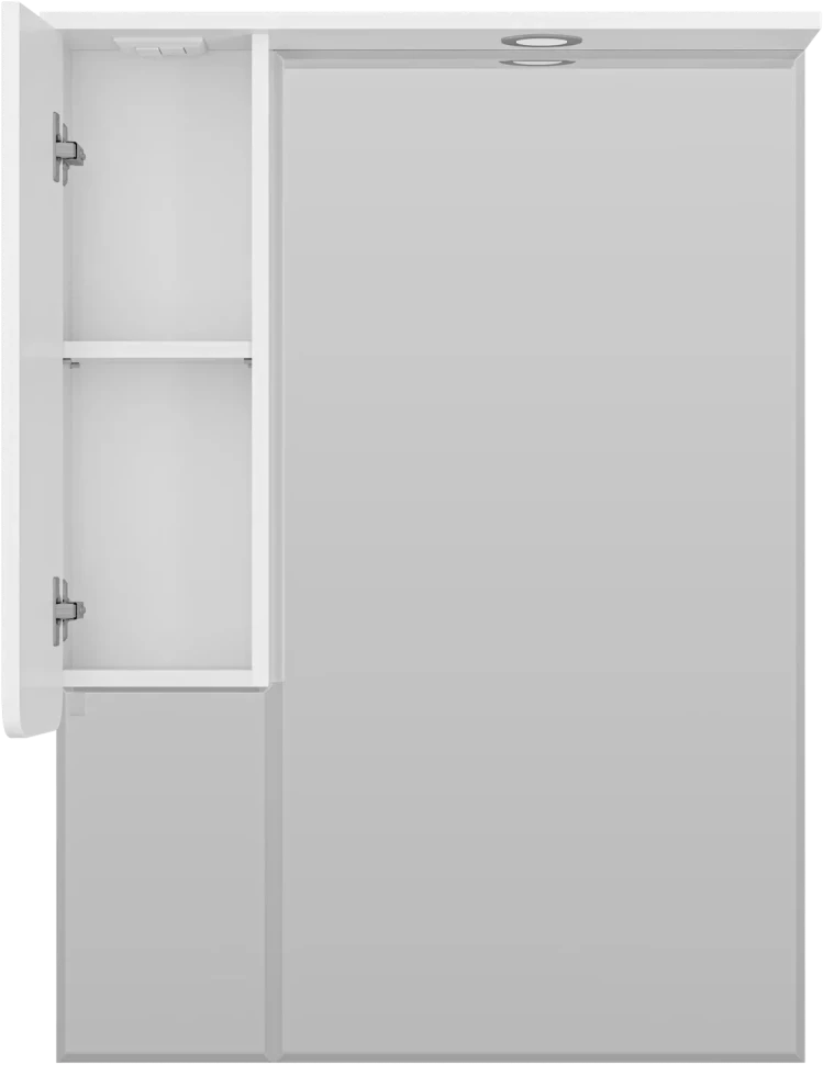 Зеркальный шкаф Misty Чегет П-Чег-02075-01Л 74x100,1 см L, с подсветкой, выключателем, белый глянец - фото 2