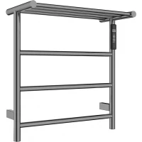 Полотенцесушитель электрический Wonzon & Woghand Bonn WW-AL402-GM 499,5x475, МЭМ правый, темный графит матовый