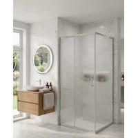 Душевой уголок MaybahGlass MGY-2147-5 110x85 см, профиль матовый хром, стекло сатин