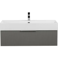 Тумба под раковину Cezares Premium 55424 90,4 см, подвесная, Plisse Grigio Nuvola