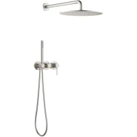 Душевой комплект Timo Saona SX-2349/13SM 300 мм, со смесителем, никель матовый