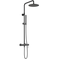 Душевая система WasserKRAFT Niers A30002BL 250 мм, со смесителем, черный матовый