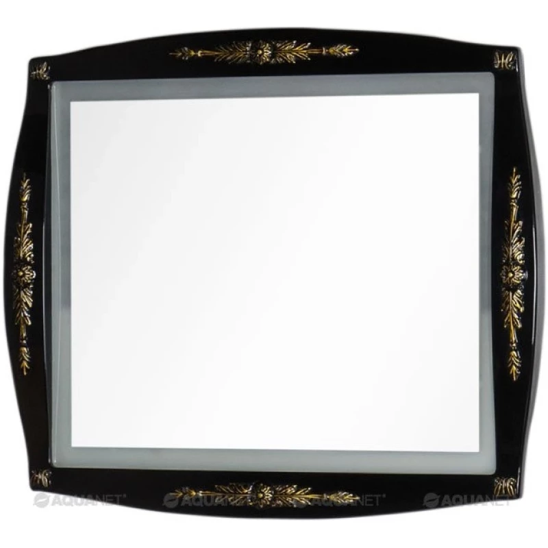 Зеркало 97,6x81,6 см черный/золото Aquanet Виктория 00183928