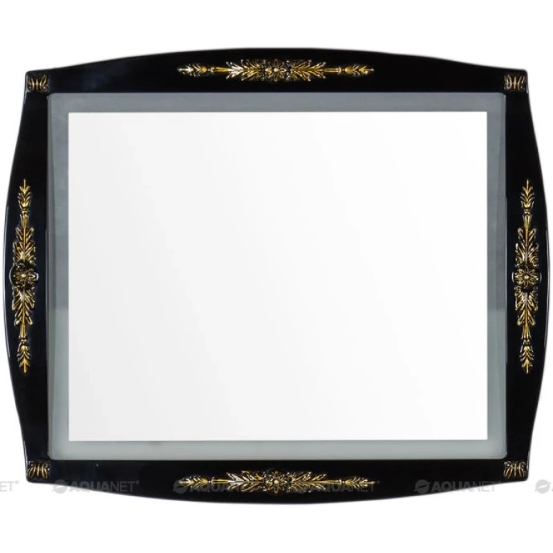 Зеркало 97,6x81,6 см черный/золото Aquanet Виктория 00183928