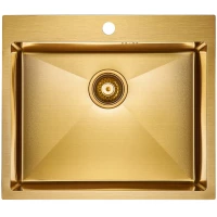 Кухонная мойка Paulmark Brim золотой матовый PM215951-BG